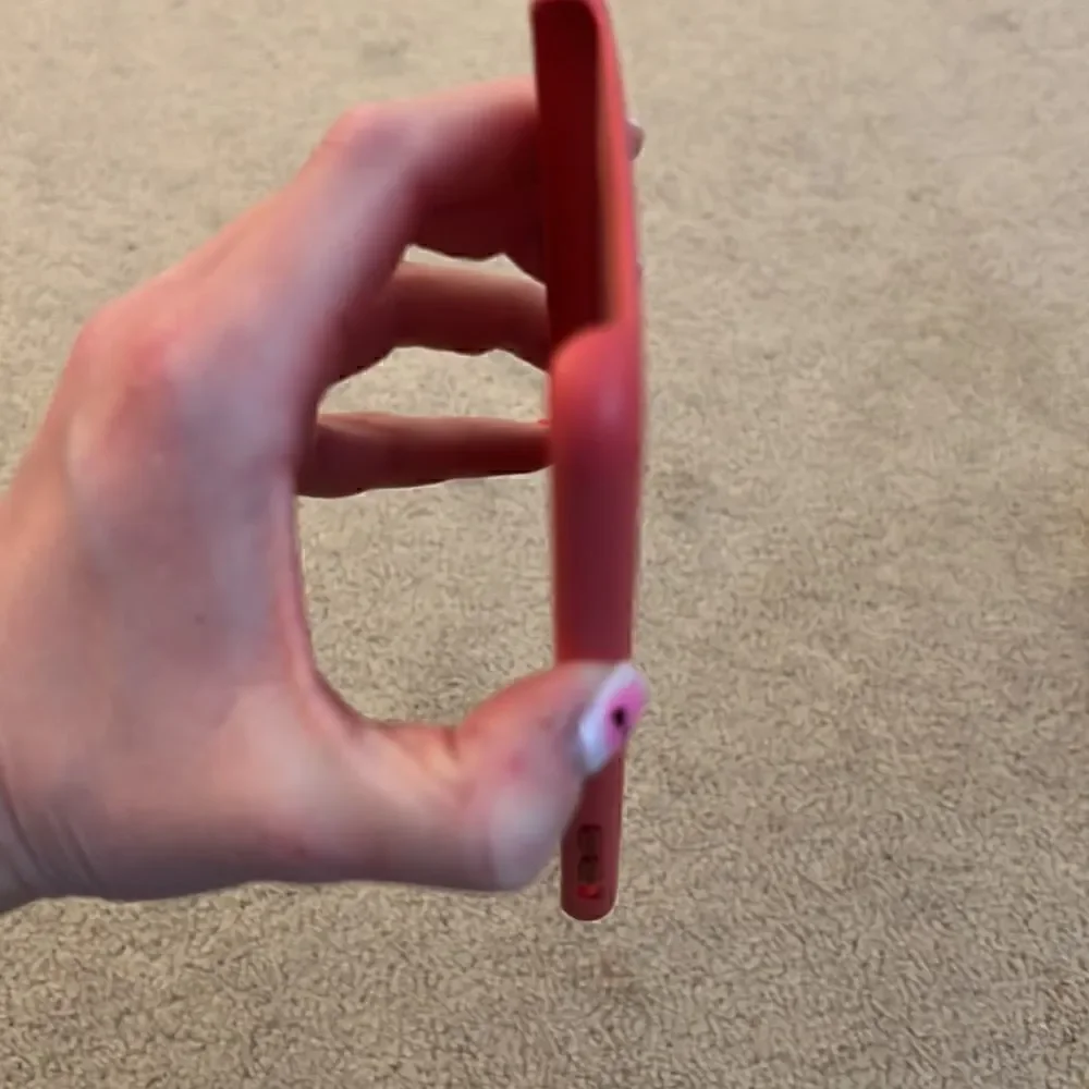 Apple Red Leather Phone Case